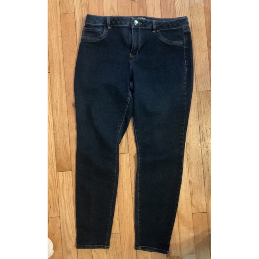 d.jeans Women's Dark Wash Skinny Jeans Size 14 Stretch Denim Pants